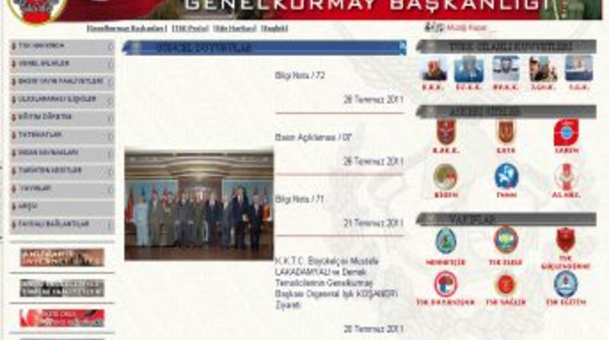 Koşaner&rsquo;in fotoğrafı Genelkurmay sitesinden kaldırıldı