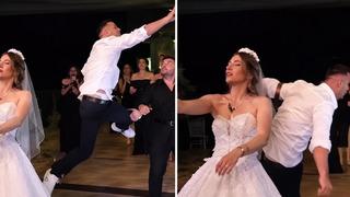Çiçeğini atan gelini ezdiler! Düğün klasiği olaylı bitti