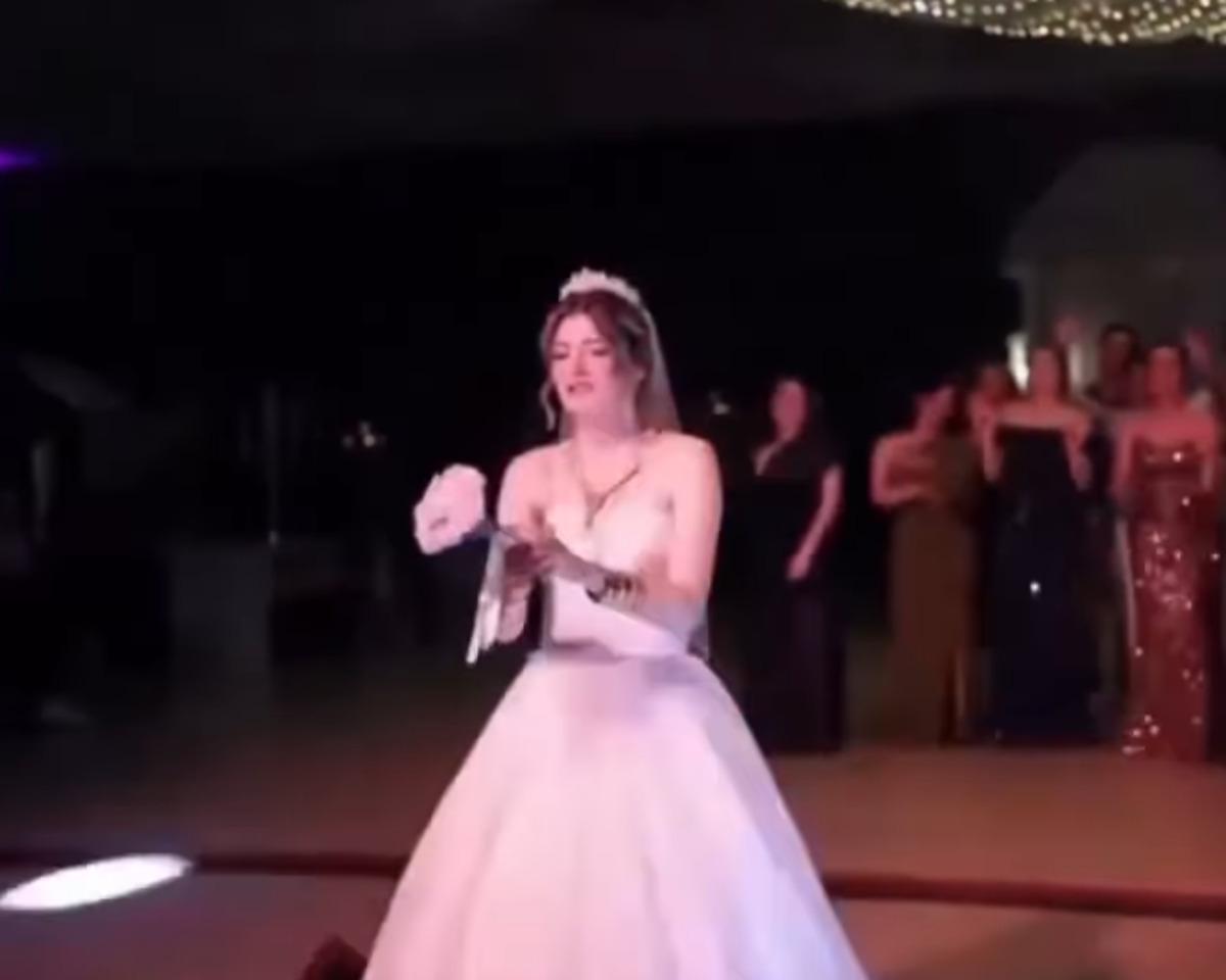 Çiçeğini atan gelini ezdiler! Düğün klasiği olaylı bitti 1