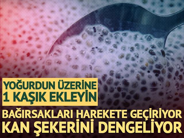 Yoğurdun &uuml;zerine 1 kaşık ekleyin: Bağırsakları &ccedil;alıştırıyor