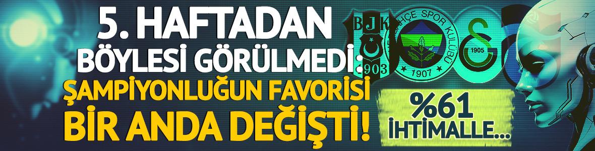 Zirvede puan farkı 6'ya y&uuml;kseldi! Şampiyonluğun favorisi değişti: %61 ihtimalle...