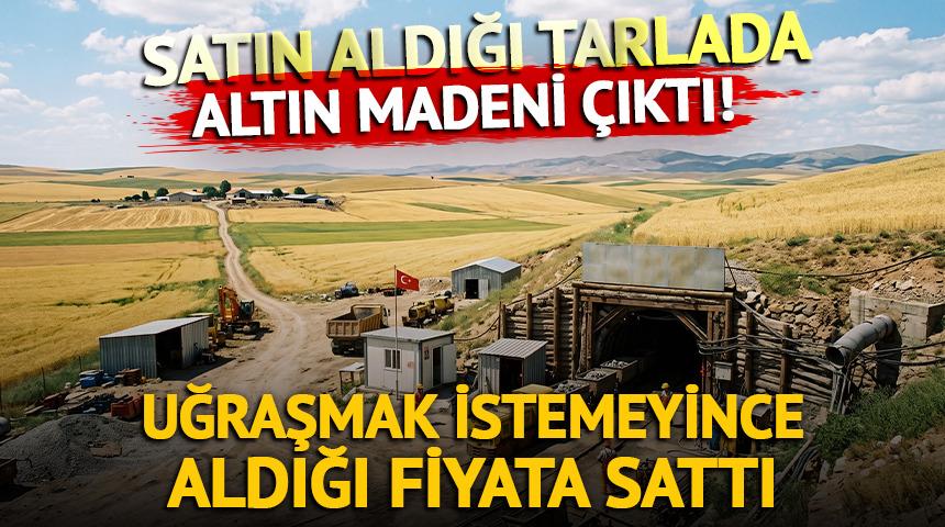 Satın aldığı tarlada altın madeni &ccedil;ıktı! Uğraşmak istemeyince aldığı fiyata sattı