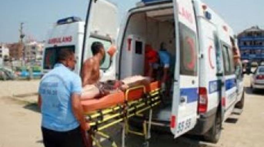 Sahil de nefes kesen tatbikat