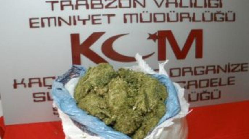 Trabzon&rsquo;da 4 kilo esrar maddesi ele ge&ccedil;irildi