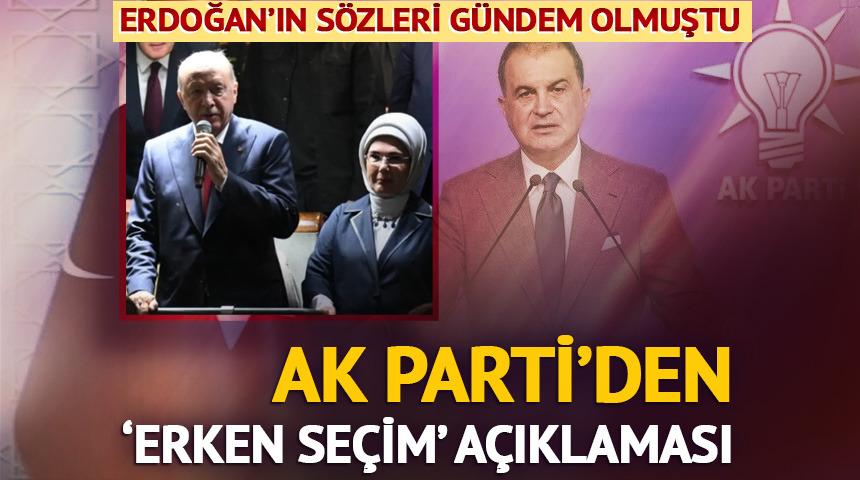  AK Parti'den 'erken se&ccedil;im' a&ccedil;ıklaması