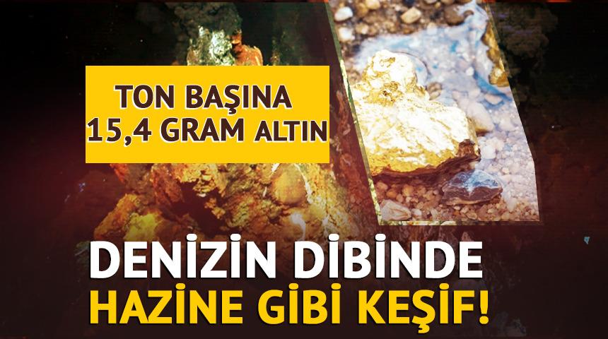 Denizin dibinde hazine gibi keşif: Ton başına 15,4 gram altın