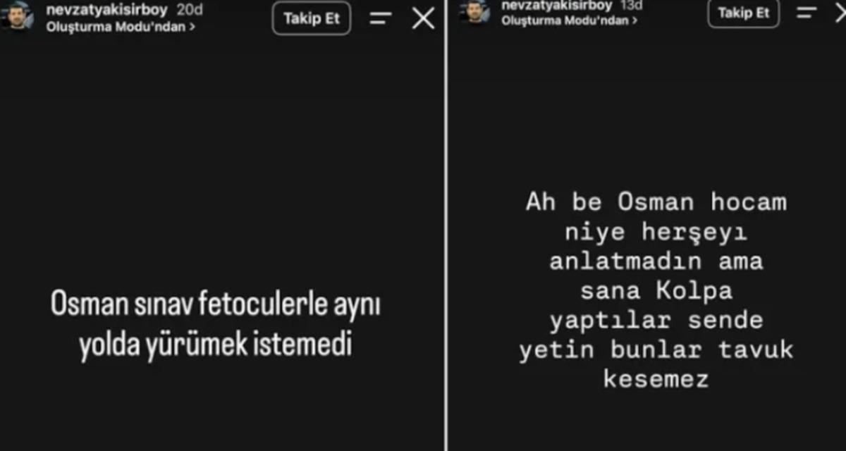 Kurtlar Vadisi nin Nevzat ı Nevzat Yakışırboy un Osman Sınav paylaşımı gündemde 3