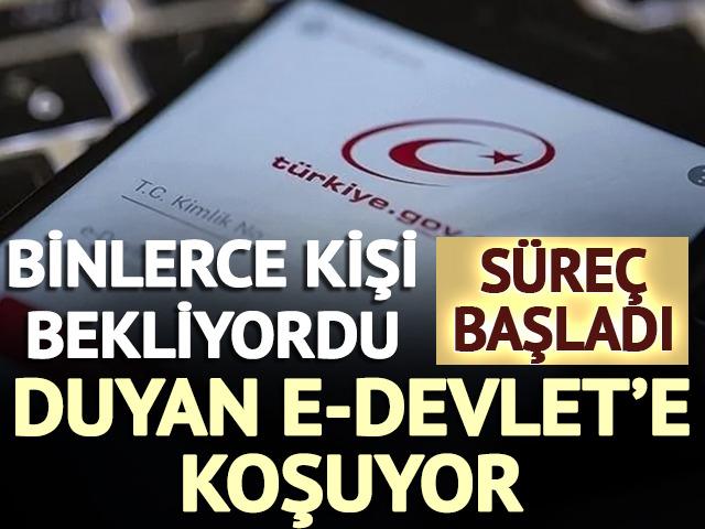 Duyan e-Devlet'e koşuyor: Binlerce kişi bekliyordu, s&uuml;re&ccedil; başladı