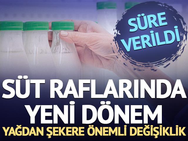 S&uuml;tte &ouml;nemli değişiklik! 'Ara yağ' d&ouml;nemi bitti, ilave şekere sınır