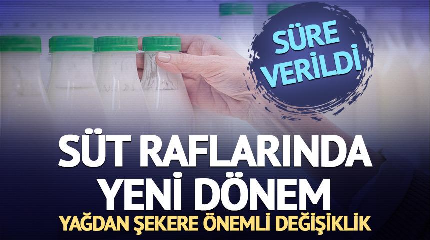 S&uuml;tte &ouml;nemli değişiklik! 'Ara yağ' d&ouml;nemi bitti, ilave şekere sınır