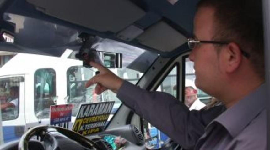 Minib&uuml;sler 'kara kutu' adı verilen kameralı sistemle takip ediliyor