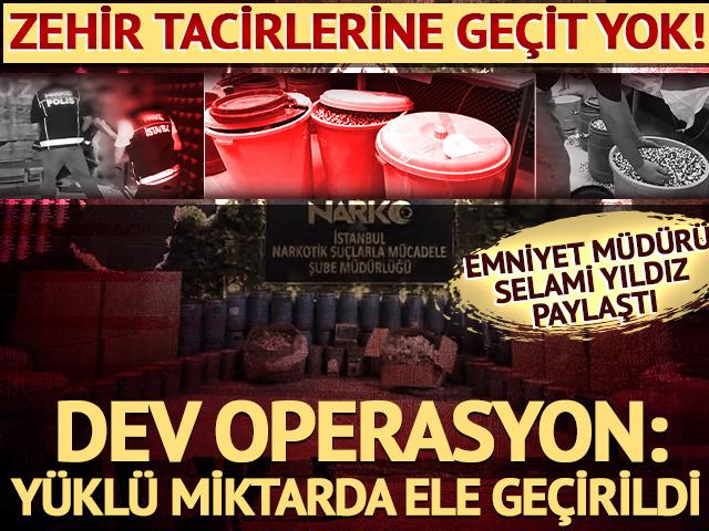 İstanbul Emniyet M&uuml;d&uuml;r&uuml; Selami Yıldız duyurdu! Zehir tacirlerine dev operasyon: "Uyuşturucuya topyekun savaş a&ccedil;tık"