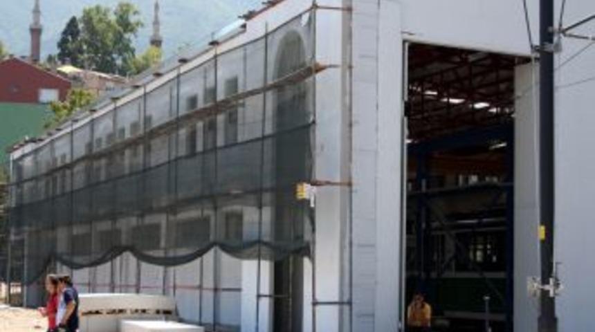 Nostaljik tramvayın bakım binası yenileniyor