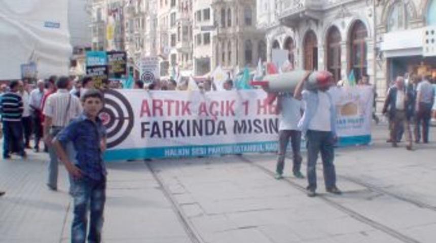 HAS Parti&rsquo;den Mavi Marmara ve f&uuml;ze kalkanı protestosu