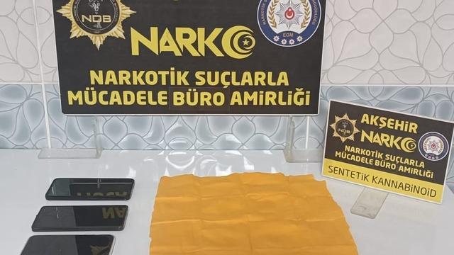 Akşehir’de uyuşturucu operasyonu: 1 tutuklama