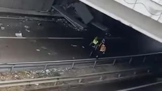 Yağış sebebiyle kontrolden çıkan tır makasladı: Sürücü yaralandı