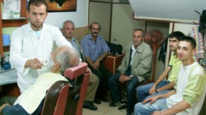 Berberler bayram sabahına kadar mesai yaptı