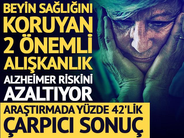 Beyin sağlığını koruyan 2 &ouml;nemli alışkanlık! Alzheimer riskini azaltıyor