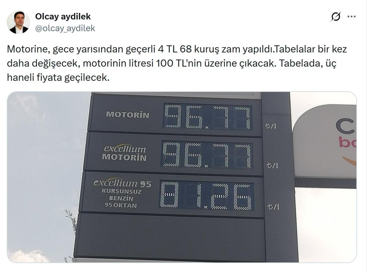 Akaryakıtta beklenen zam kesinleşti! Bu gece motorin 100 TL’yi aşacak 3