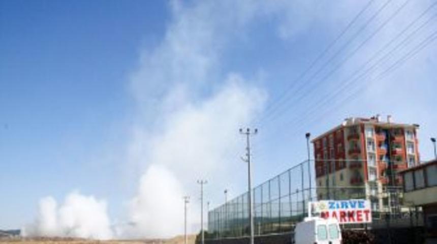 Keşan’da çöplük yangını