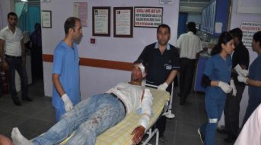 Nusaybinde fındık iş&ccedil;ileri kaza yaptı: 14 yaralı