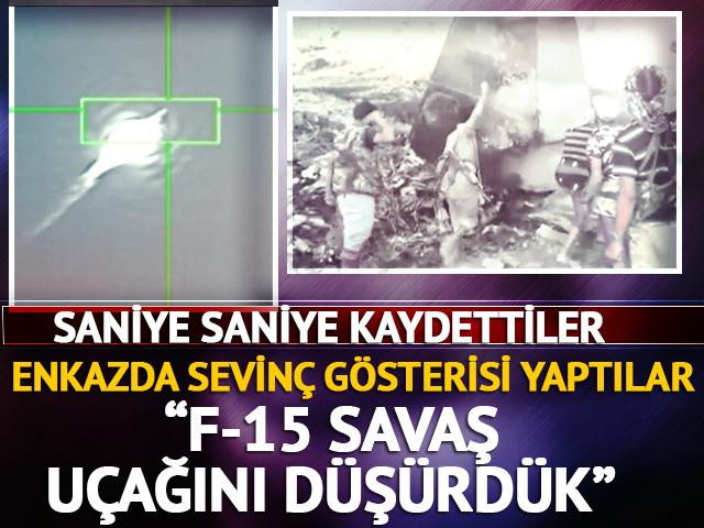 O anları kaydettiler: "F-15 savaş u&ccedil;ağını d&uuml;ş&uuml;rd&uuml;k"