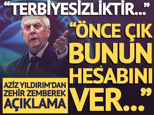 Aziz Yıldırım'dan Emre Bol'a sert tepki! "&Ouml;nce bunun hesabını ver"