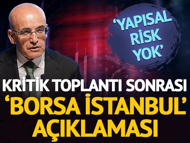 Kritik toplantı sonrası 'Borsa İstanbul' a&ccedil;ıklaması geldi