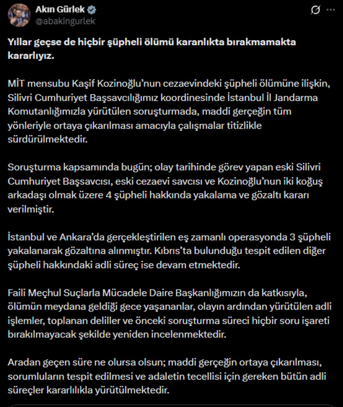 Son dakika | Hasan Atilla Uğur aranıyor! Kaşif Kozinoğlu soruşturmasında 3 yeni gözaltı 2
