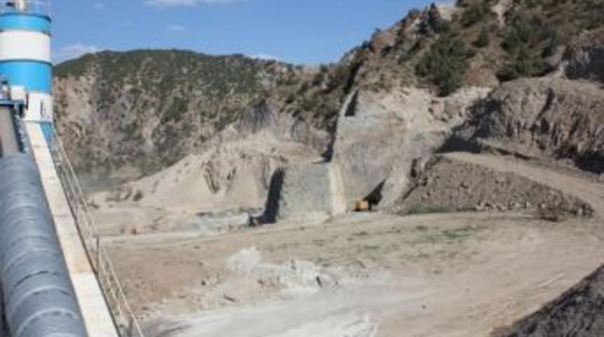 Karak&ouml;y Hidroelektirik Santrali inşaatı hızla ilerliyor