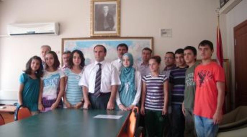 EKDER'li &ouml;ğrencilerden Kaymakam Işık'a ziyaret