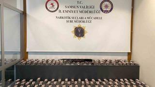 Samsun’da ikamette 13 bin 48 sentetik ecza hap ele geçirildi