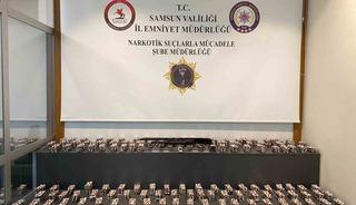 Samsun&rsquo;da ikamette 13 bin 48 sentetik ecza hap ele ge&ccedil;irildi