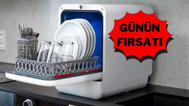 Tasarruflu ve hızlı yıkama sağlayan Bob Mini Bulaşık Makinesi indirimde