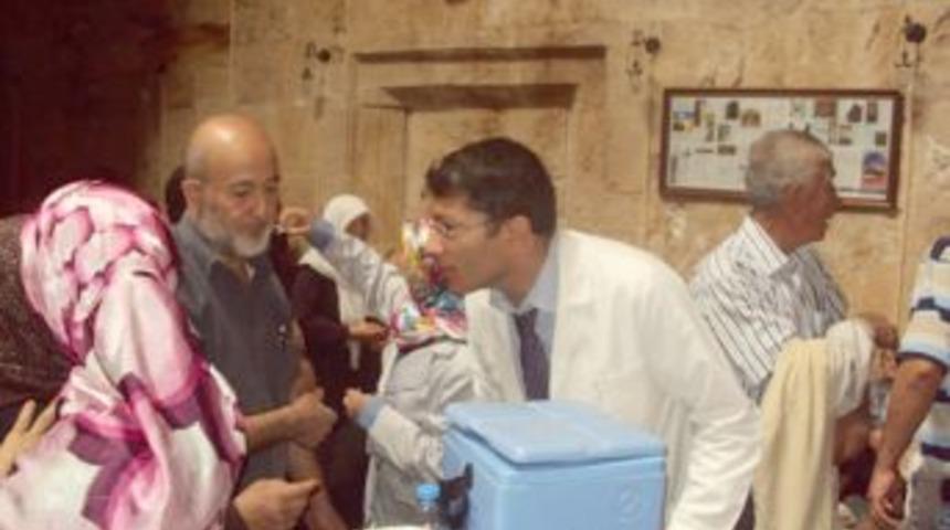 Hacı adayları aşılandı