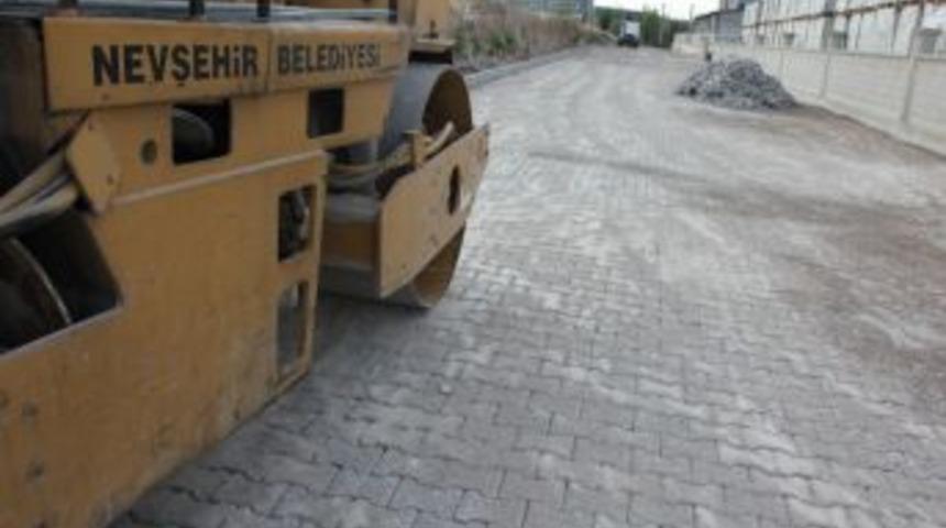 Nevşehir&rsquo;de 250 bin metrekare kilitli parke taşı d&ouml;şendi