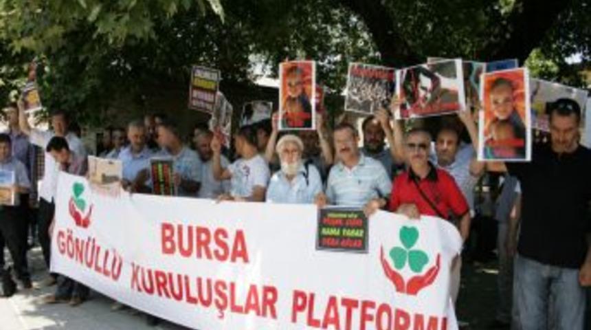Bursa'dan Suriye'deki katliama 'dur' &ccedil;ağrısı