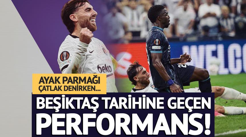 Orkun K&ouml;k&ccedil;&uuml;'den Marsilya ma&ccedil;ında Beşiktaş tarihine ge&ccedil;en performans!