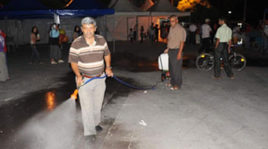 Karaman&rsquo;da caddeler g&uuml;l kokuyor