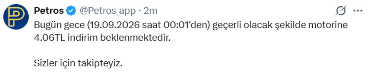 Akaryakıtta tabela değişiyor! Motorine indirim geliyor 2
