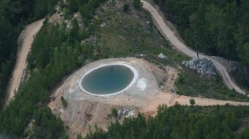 Alanya&rsquo;da dağlara yapılan 20 havuz ormanın daha fazla yanmasının &ouml;n&uuml;ne ge&ccedil;iyor