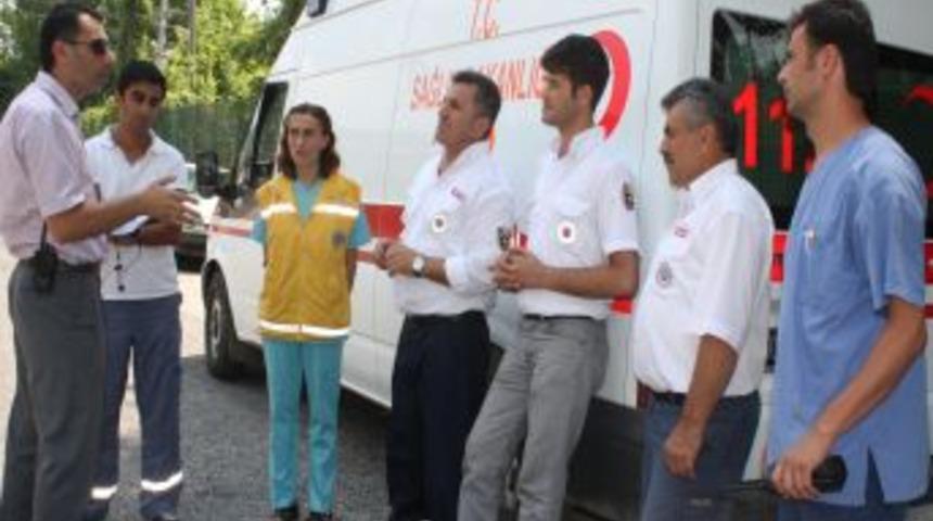 112 &ccedil;alışanları 9 g&uuml;nl&uuml;k tatilde yoğun &ccedil;alıştı