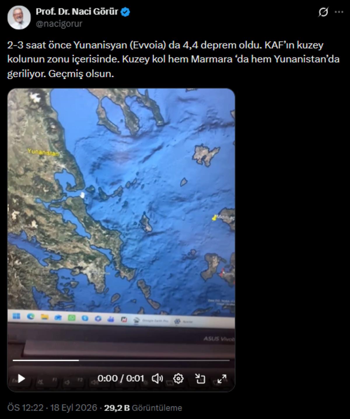 Ege Denizi’nde deprem! Naci Görür’den haritalı uyarı: “Kuzey kol geriliyor” 2