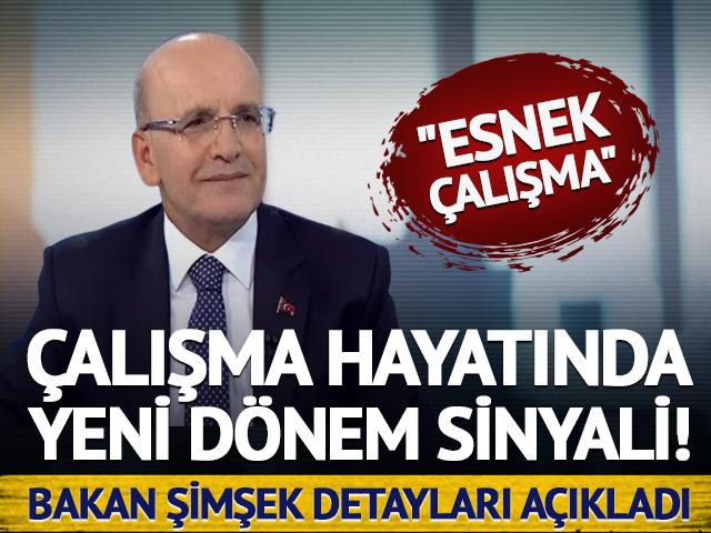 &Ccedil;alışma hayatında yeni d&ouml;nem sinyali! Bakan Şimşek a&ccedil;ıkladı