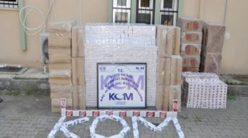37 bin 500 paket ka&ccedil;ak sigara yakalandı