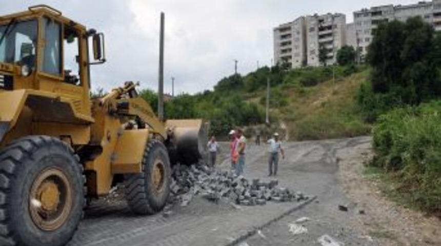 TOKİ yolunda ikinci etap &ccedil;alışmalar başladı