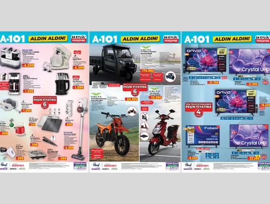A101'e elektrikli cross motosiklet geliyor! 24 Eyl&uuml;l A101 Kataloğu