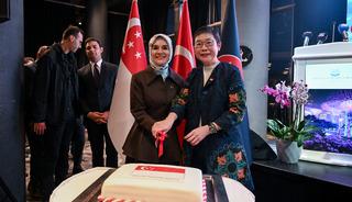 Bakan G&ouml;ktaş, Singapur Milli G&uuml;n&uuml; Resepsiyonu'na katıldı