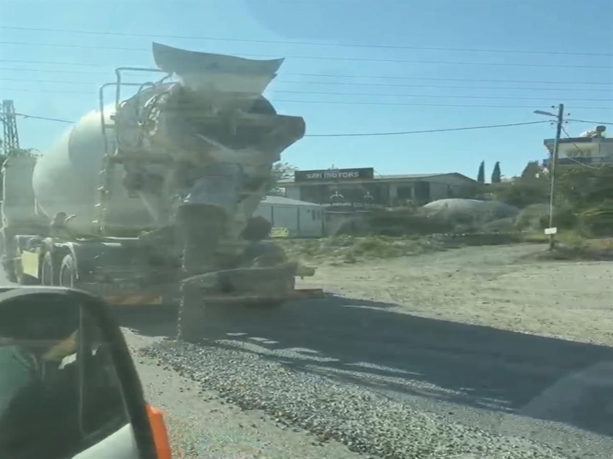 Yola beton dökerek ilerleyen mikserin sahibine 191 bin 867 TL ceza 1
