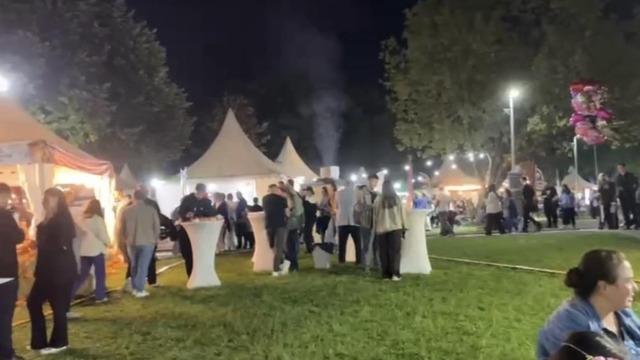 Bursa Gastronomi Festivali'nde akşam yoğunluğu